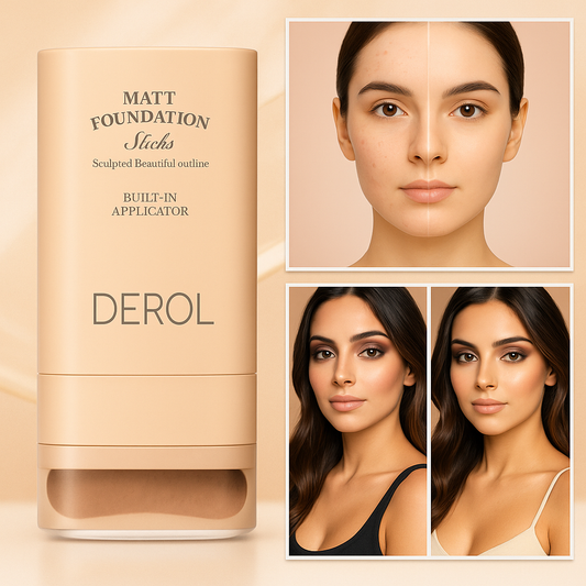 SilkCover Barra 3 en 1💎 Base, Corrector y Contorno en Barra  + Brocha Integrada